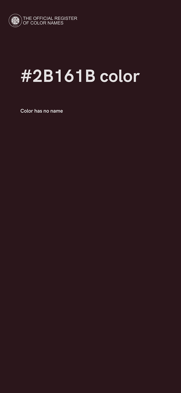 #2B161B color image