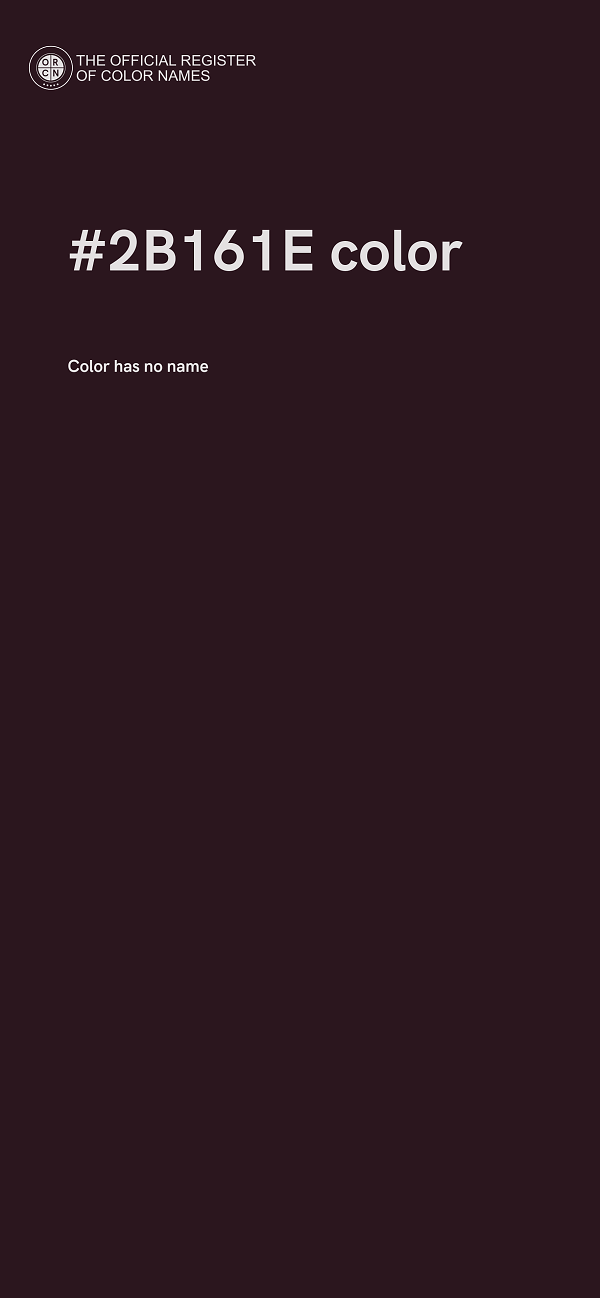 #2B161E color image