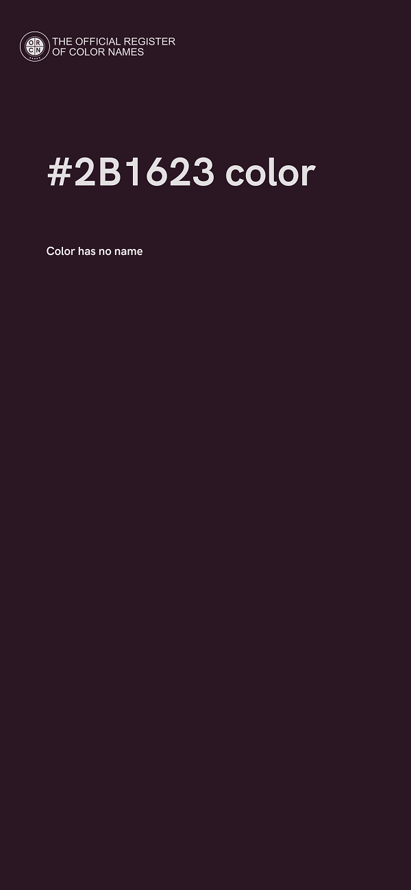 #2B1623 color image