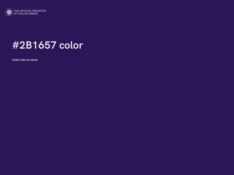 #2B1657 color image