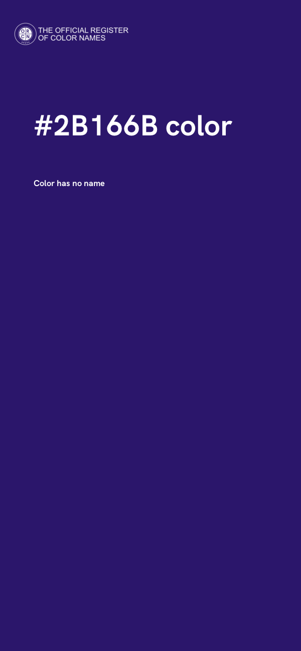 #2B166B color image