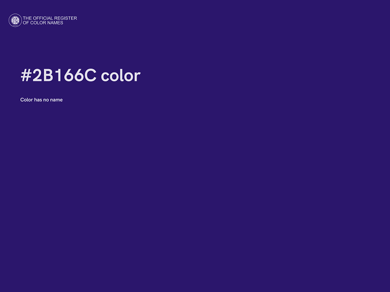 #2B166C color image