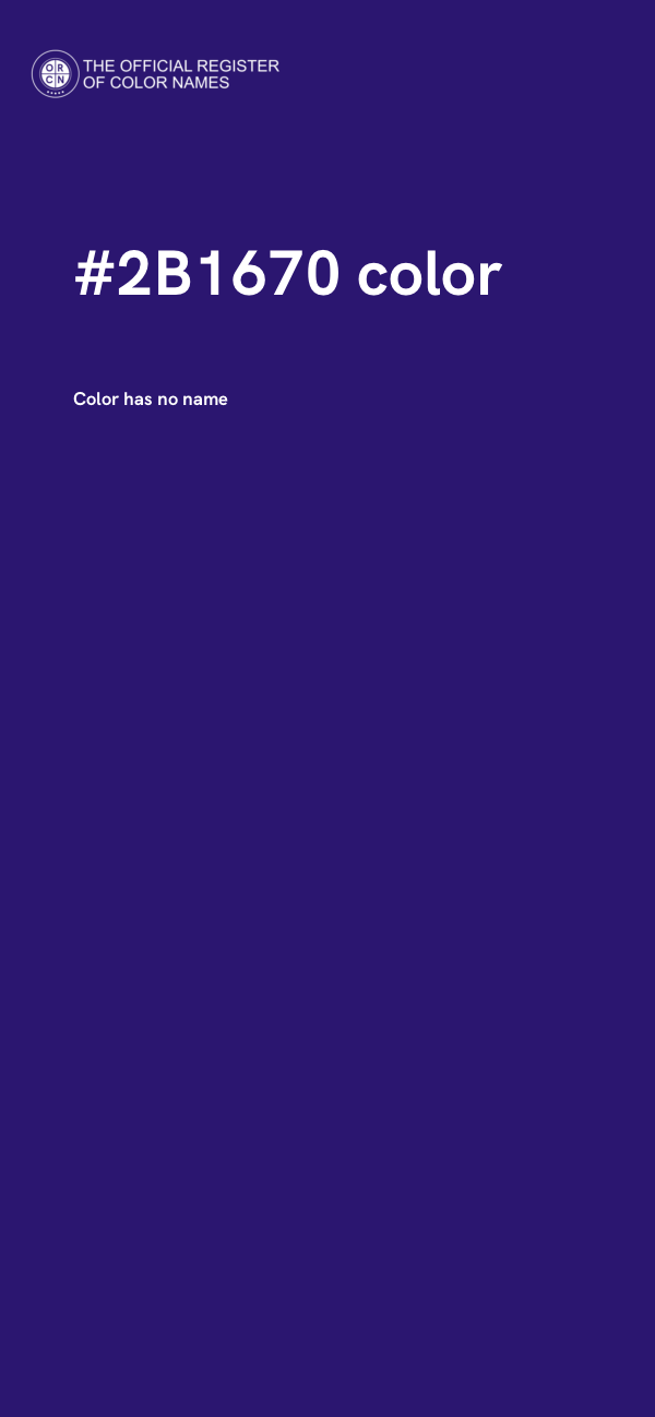 #2B1670 color image
