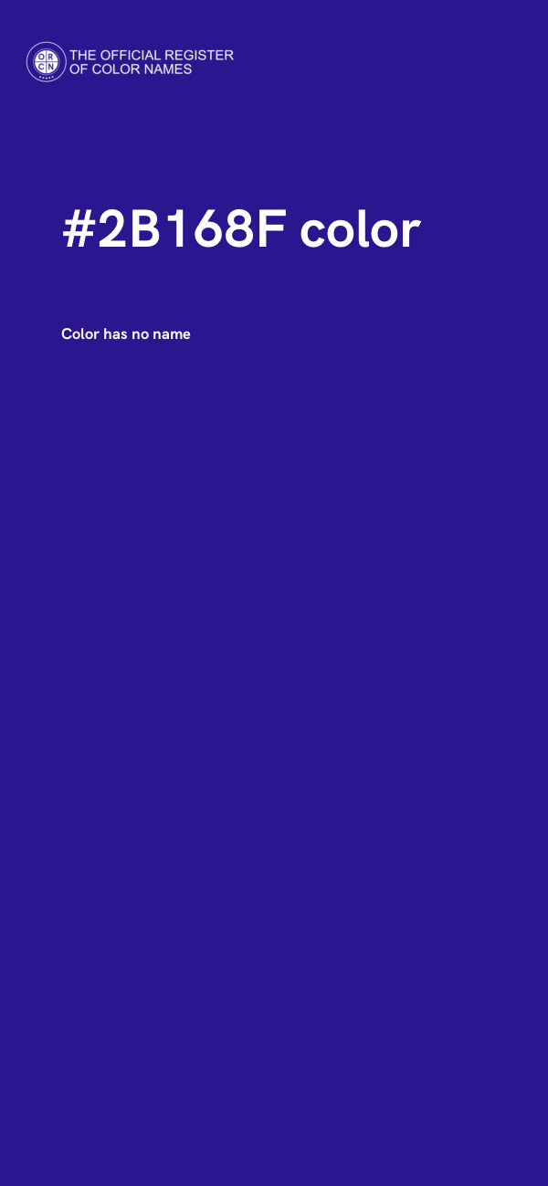 #2B168F color image