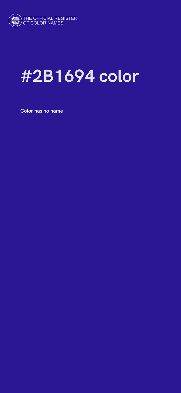 #2B1694 color image