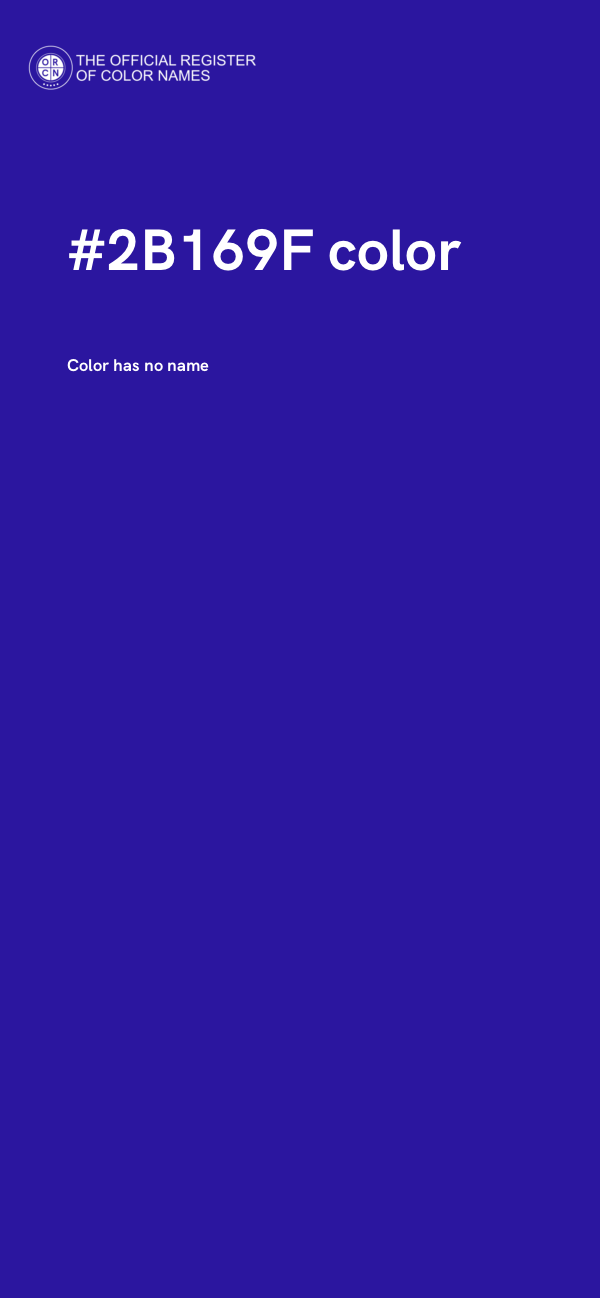 #2B169F color image