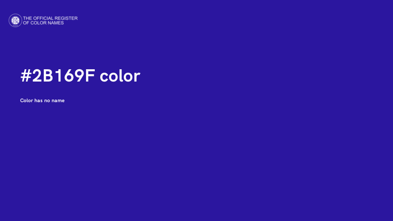 #2B169F color image