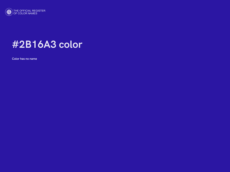 #2B16A3 color image