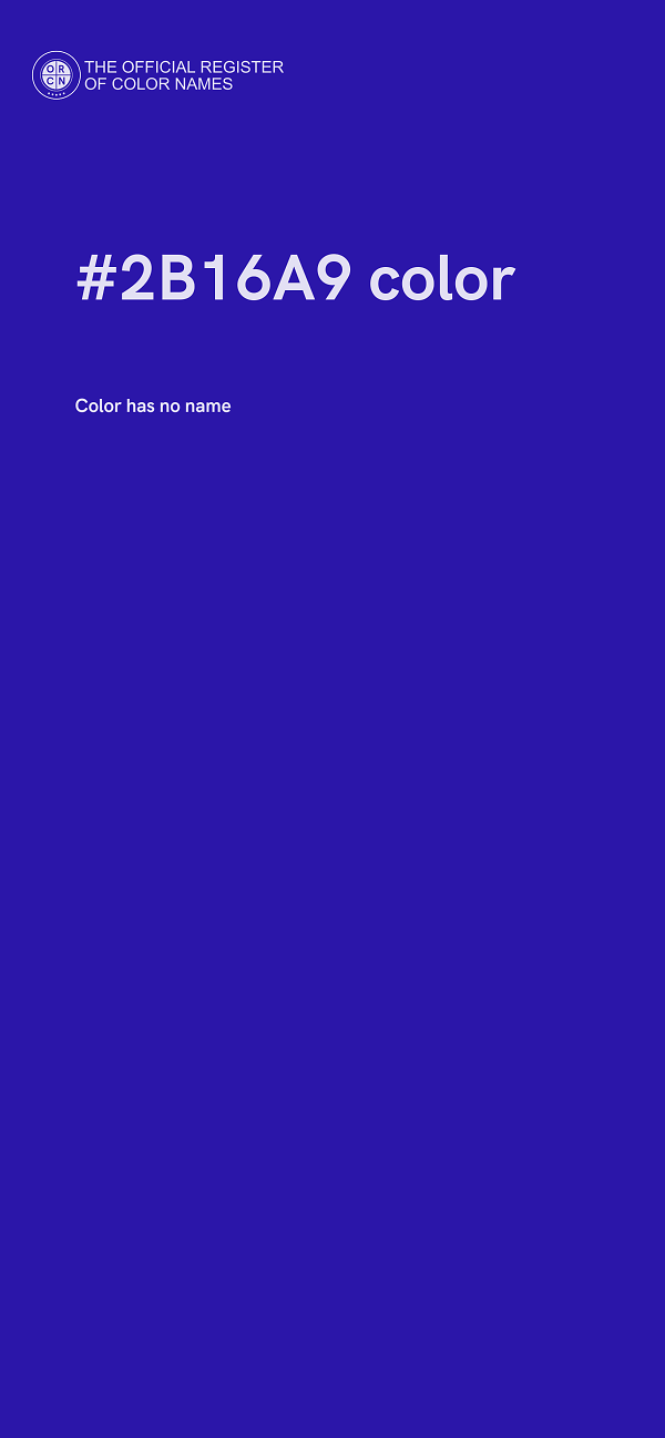 #2B16A9 color image