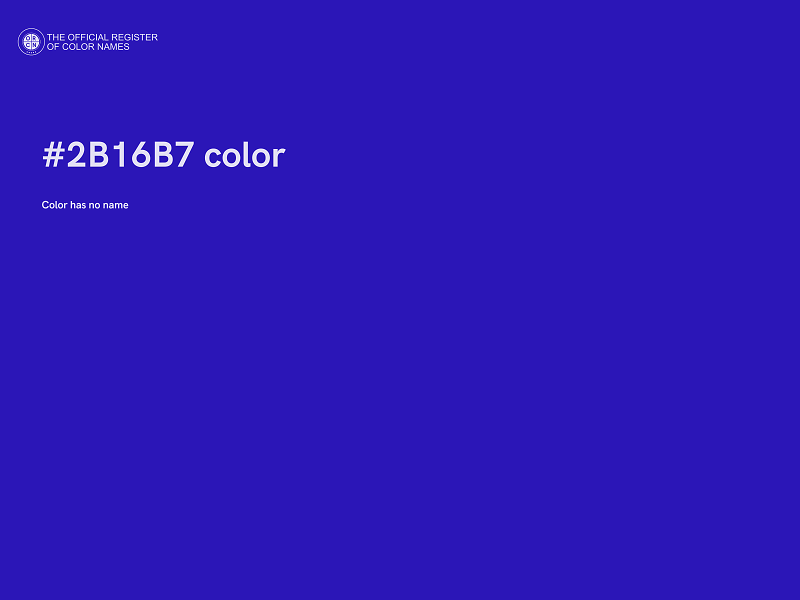 #2B16B7 color image