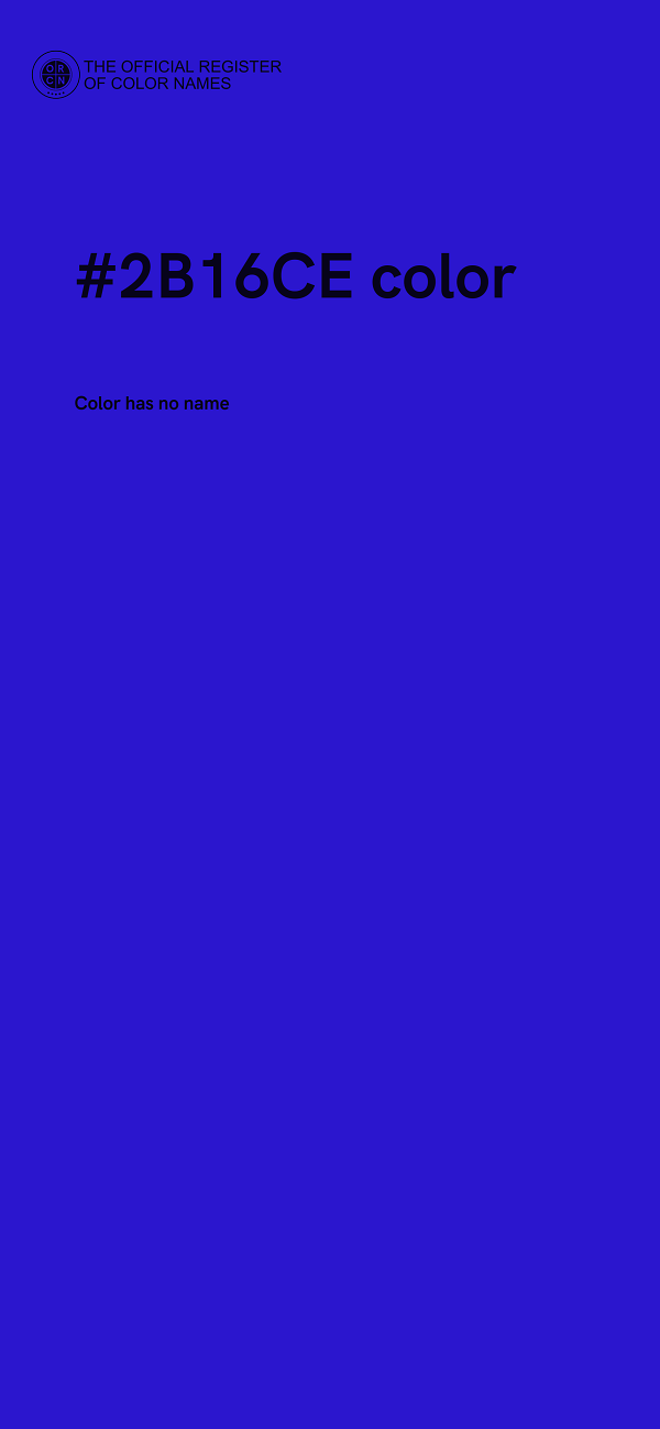 #2B16CE color image