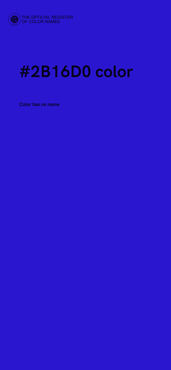 #2B16D0 color image