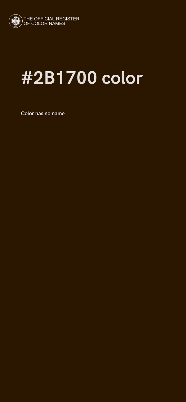 #2B1700 color image