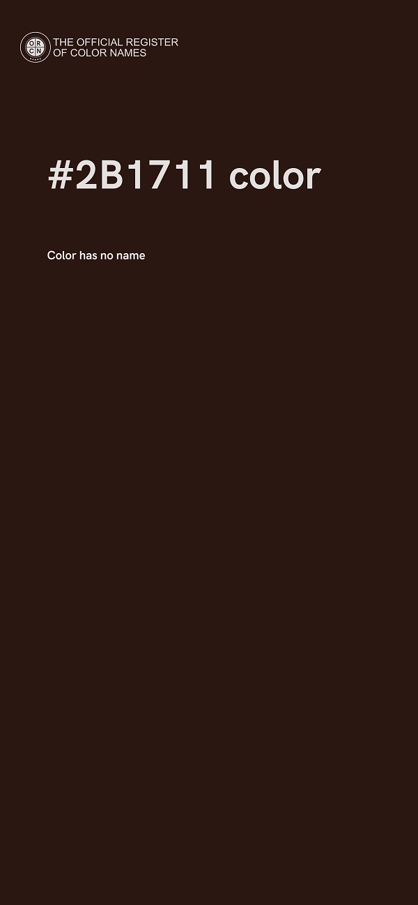 #2B1711 color image
