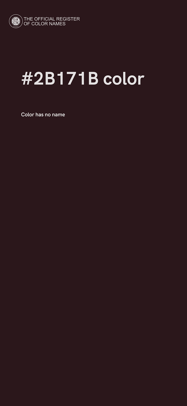 #2B171B color image