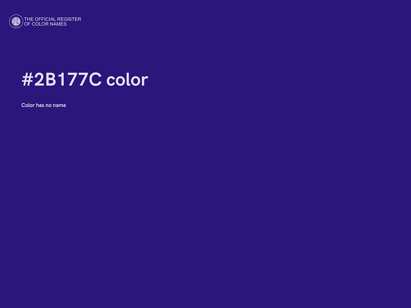 #2B177C color image