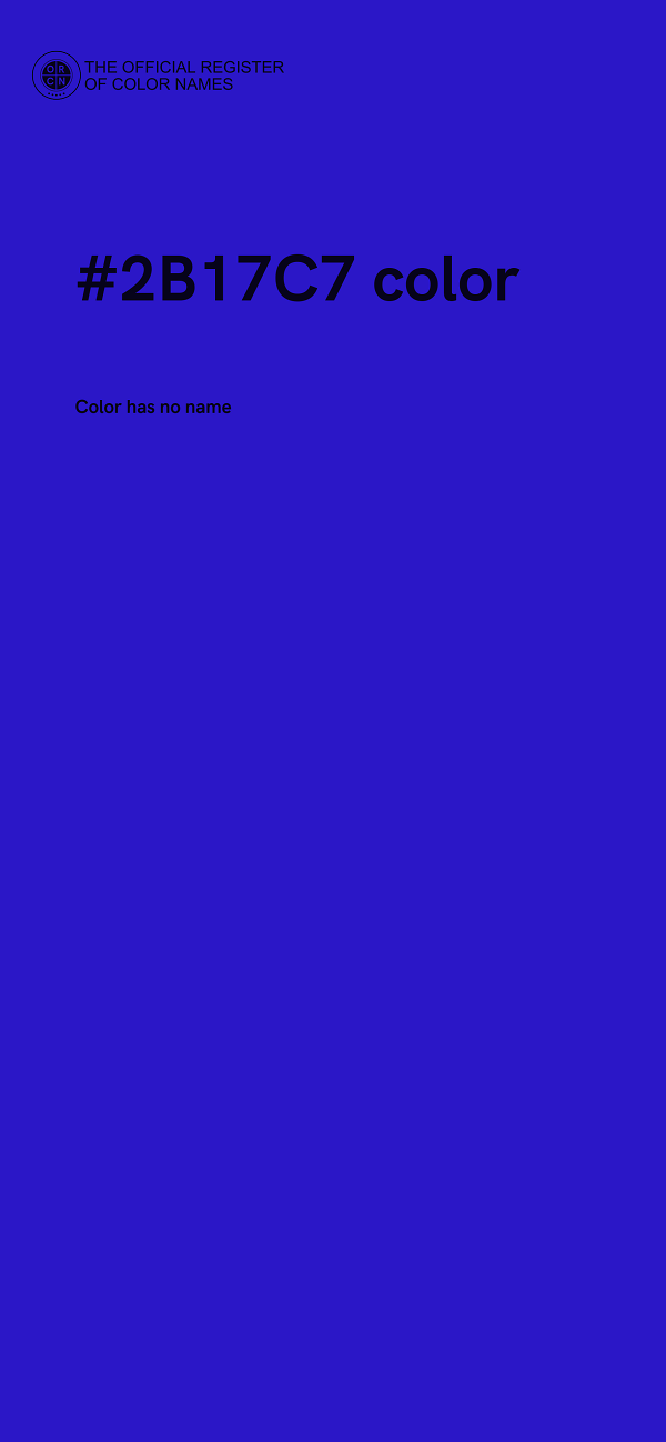 #2B17C7 color image