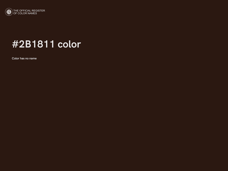 #2B1811 color image