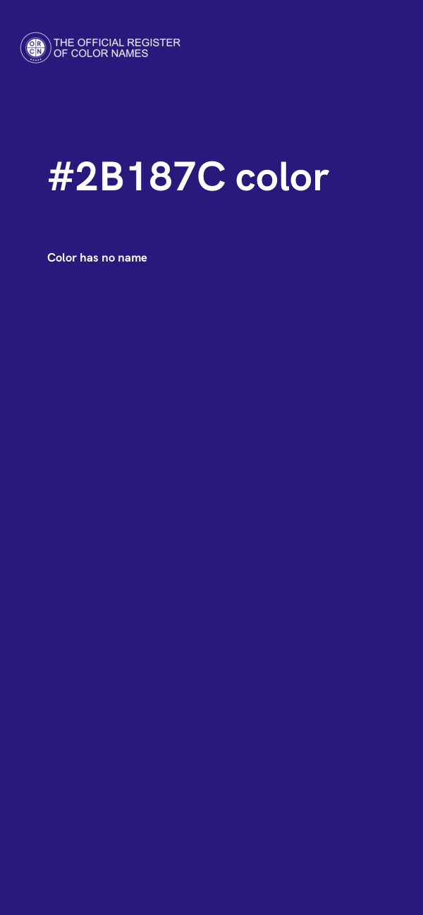 #2B187C color image