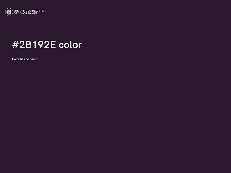 #2B192E color image