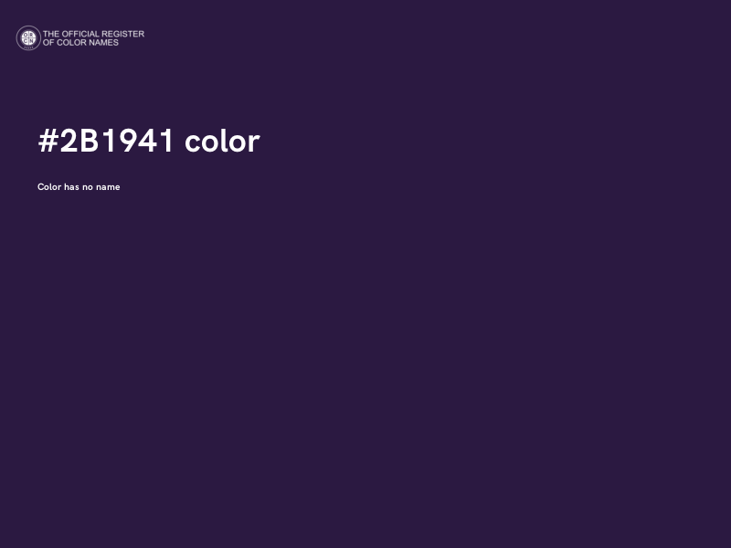#2B1941 color image