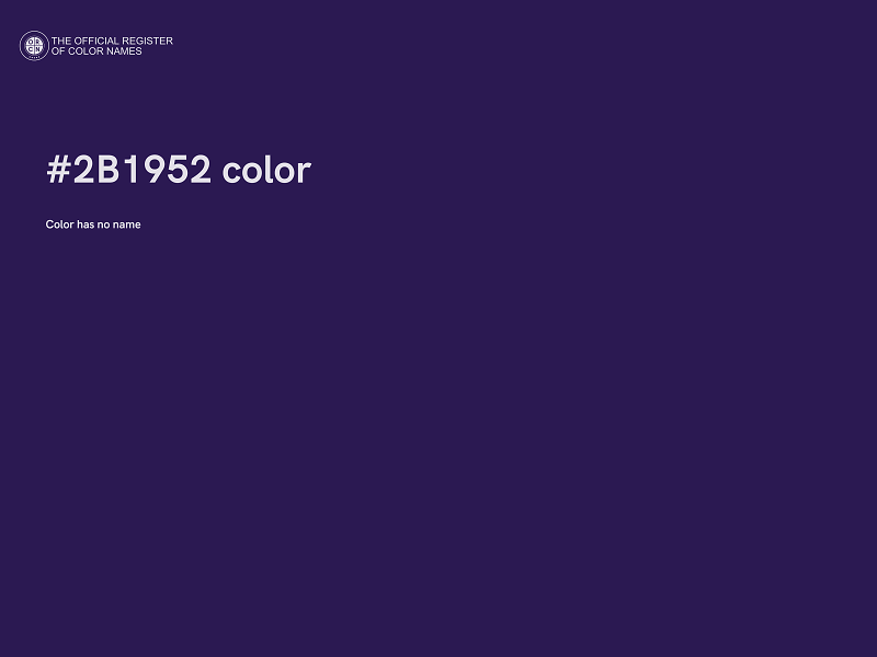 #2B1952 color image