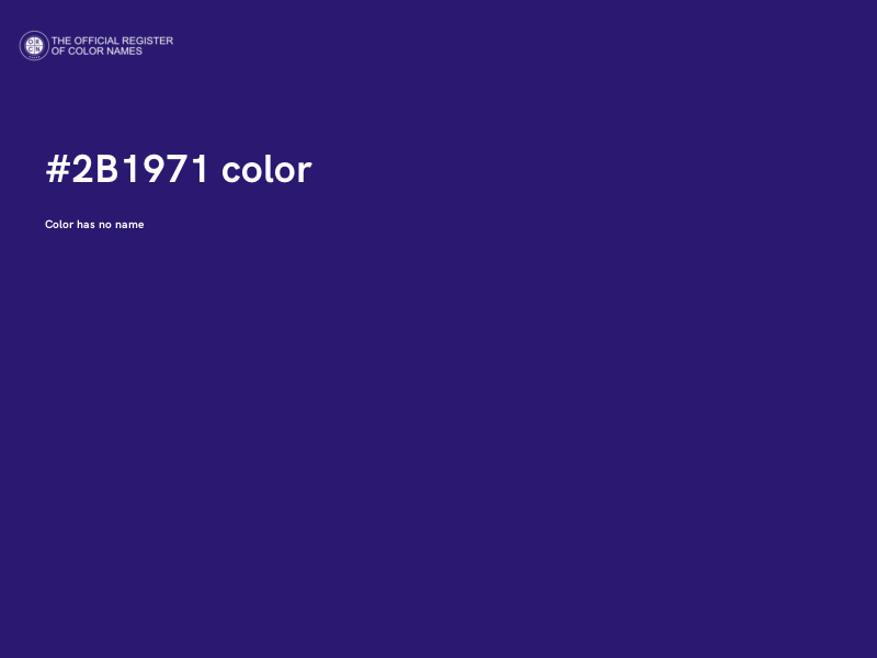 #2B1971 color image