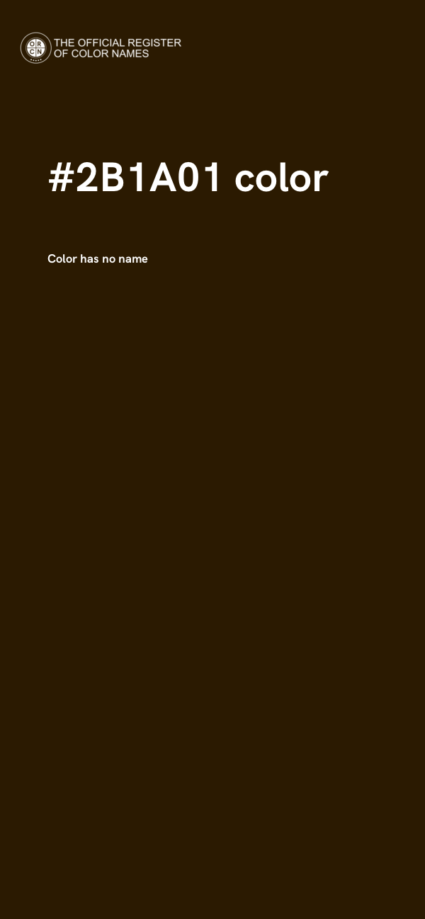 #2B1A01 color image