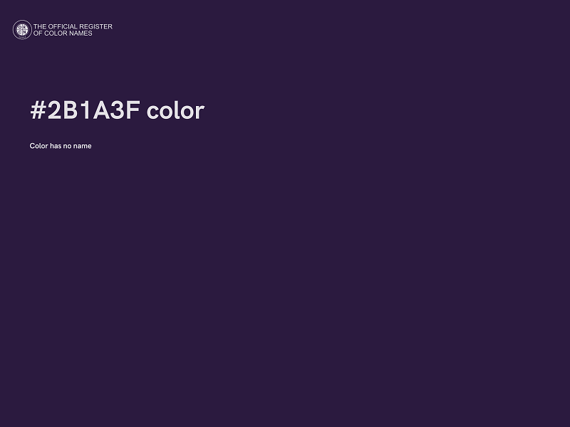 #2B1A3F color image