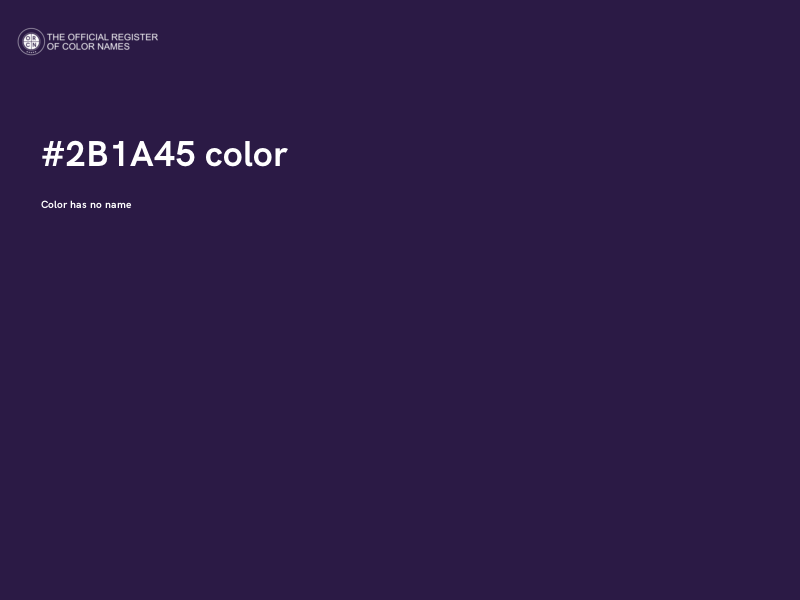 #2B1A45 color image