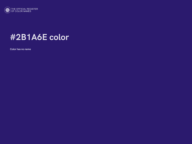 #2B1A6E color image