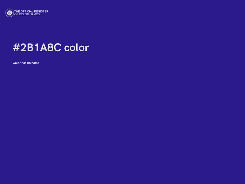 #2B1A8C color image