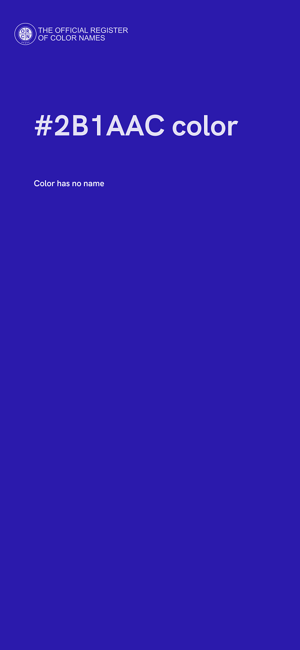 #2B1AAC color image
