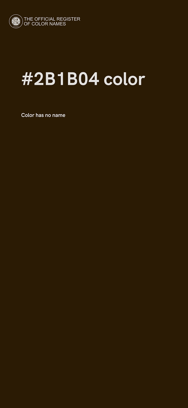 #2B1B04 color image