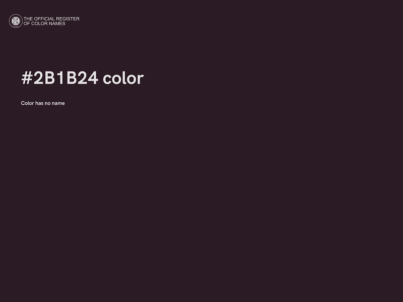 #2B1B24 color image