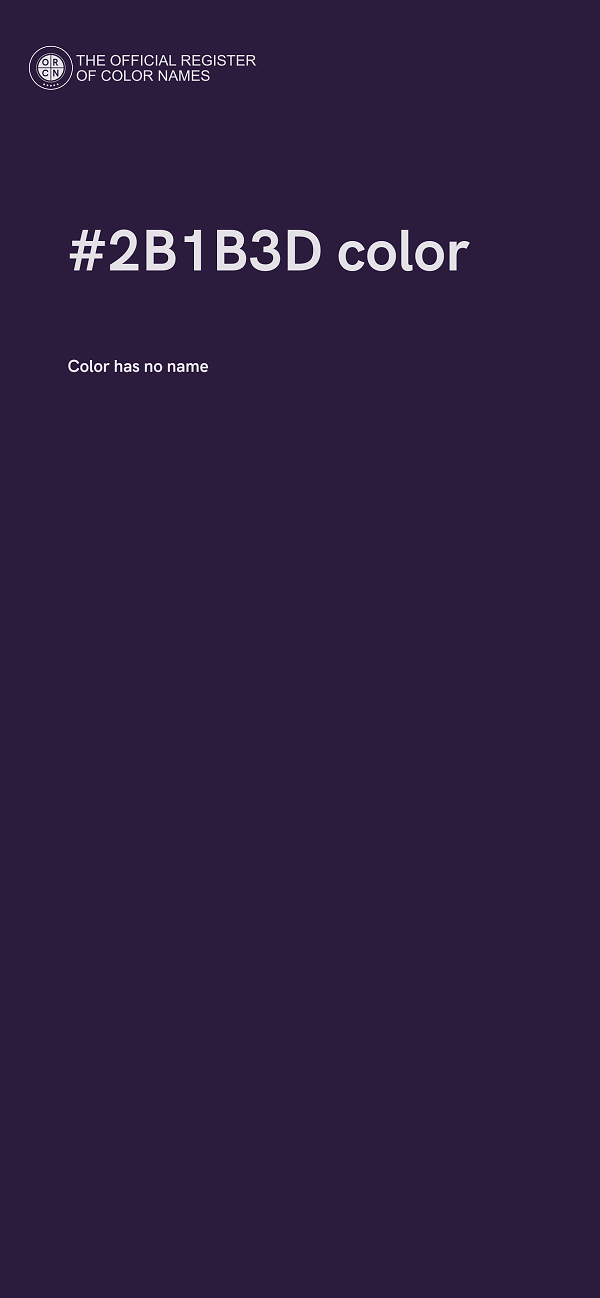 #2B1B3D color image