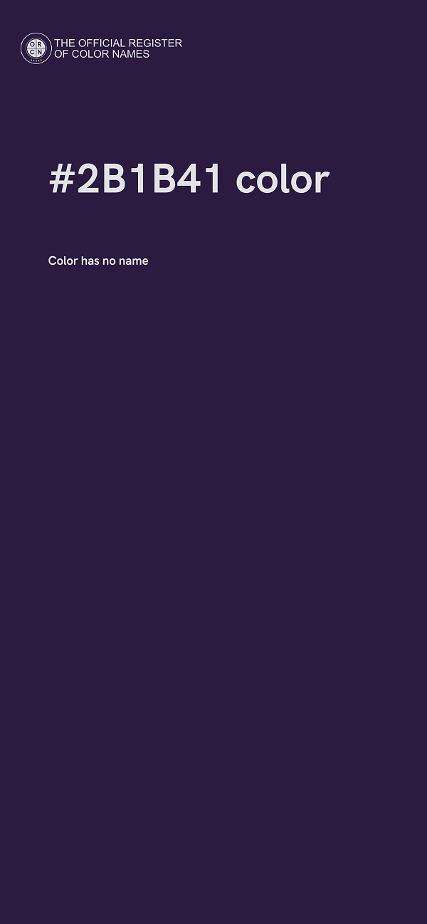 #2B1B41 color image