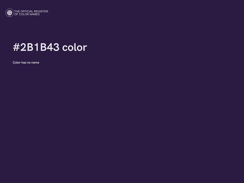 #2B1B43 color image
