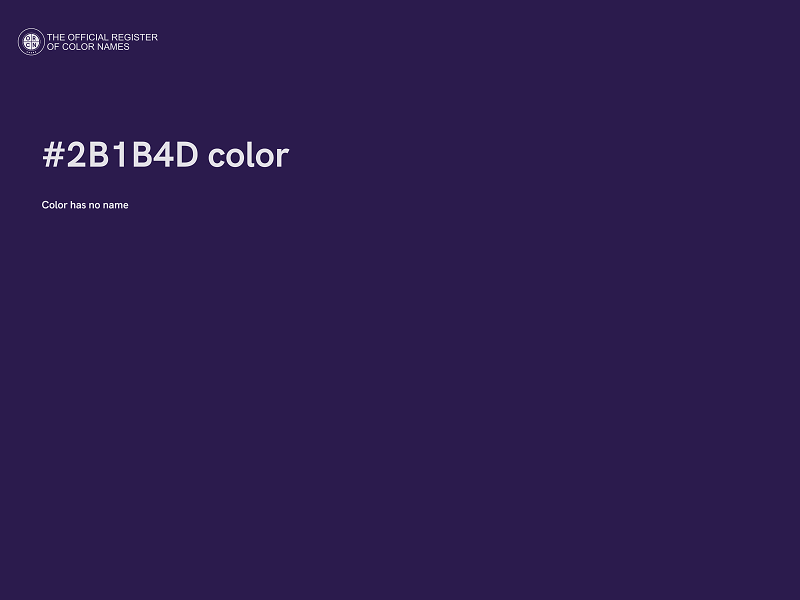 #2B1B4D color image