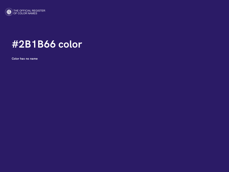 #2B1B66 color image