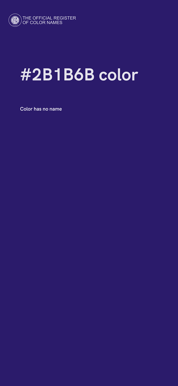 #2B1B6B color image