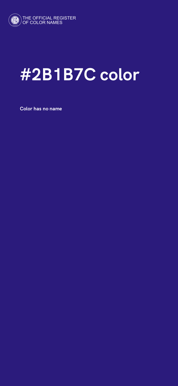 #2B1B7C color image