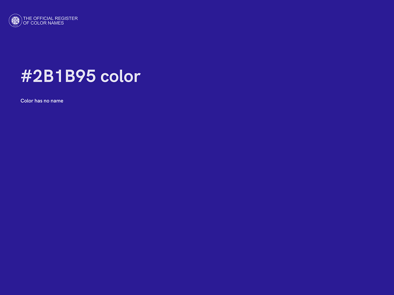 #2B1B95 color image