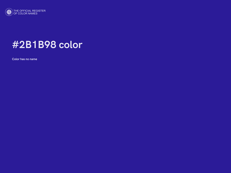 #2B1B98 color image