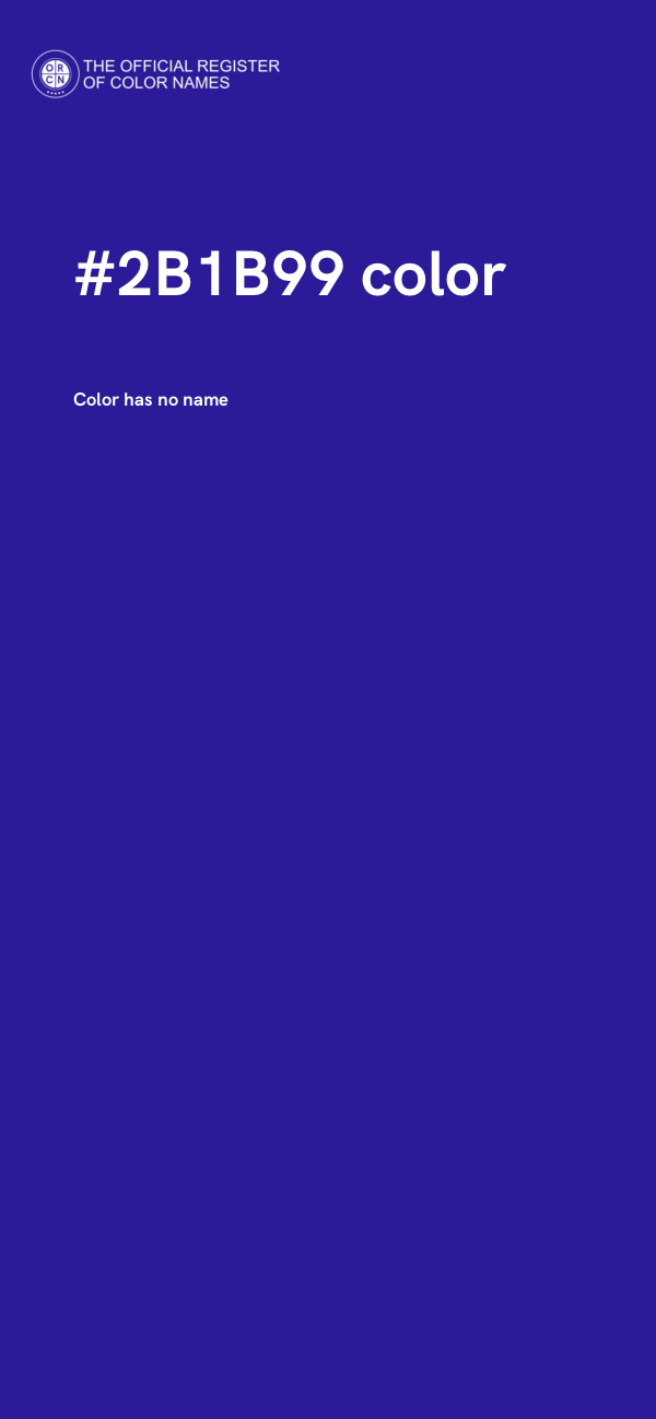 #2B1B99 color image