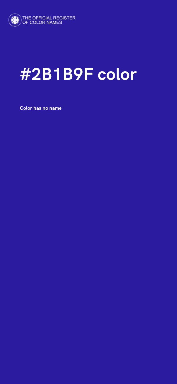 #2B1B9F color image