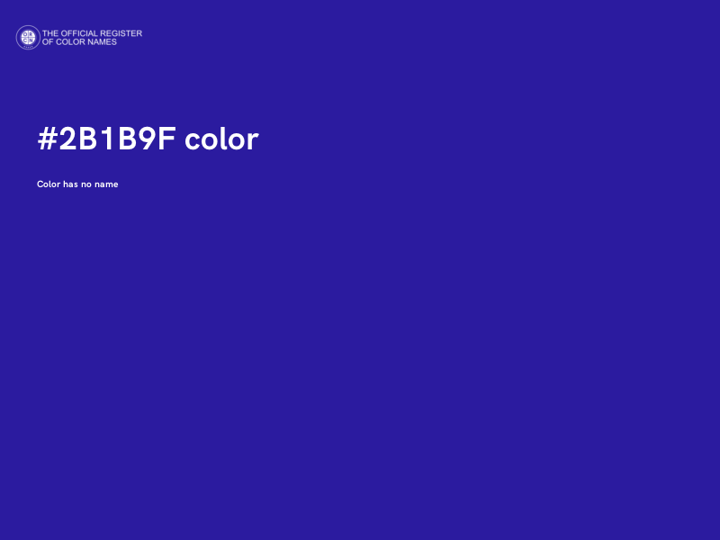 #2B1B9F color image