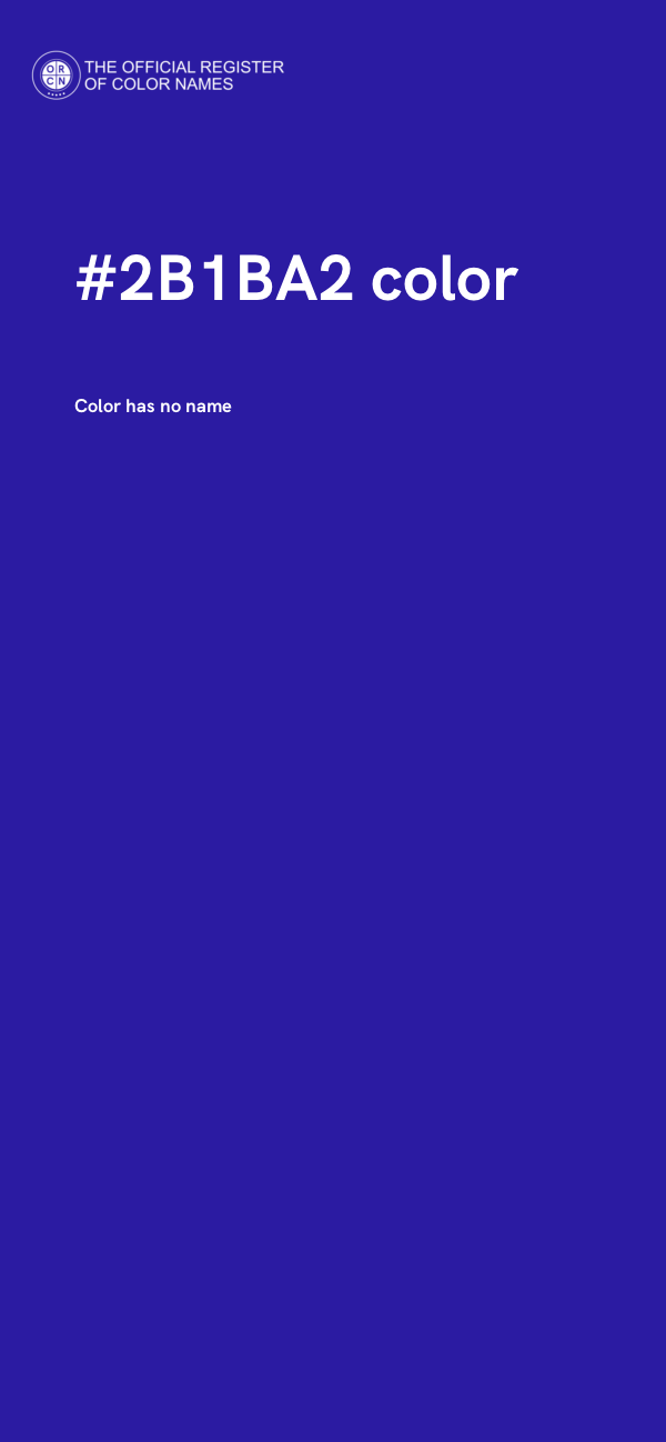 #2B1BA2 color image