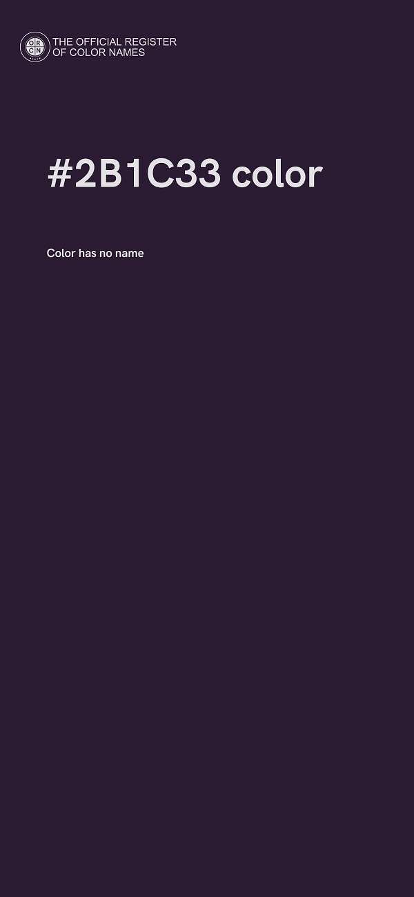 #2B1C33 color image