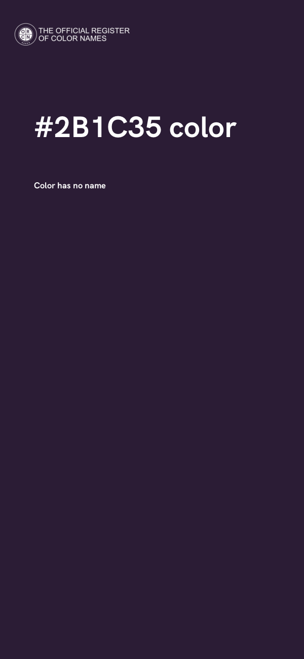 #2B1C35 color image